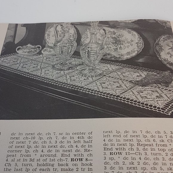 Vintage 1950s Lily Design Book Crochet County Fair Crochet Pattern Book Doily - Picture 8 of 12